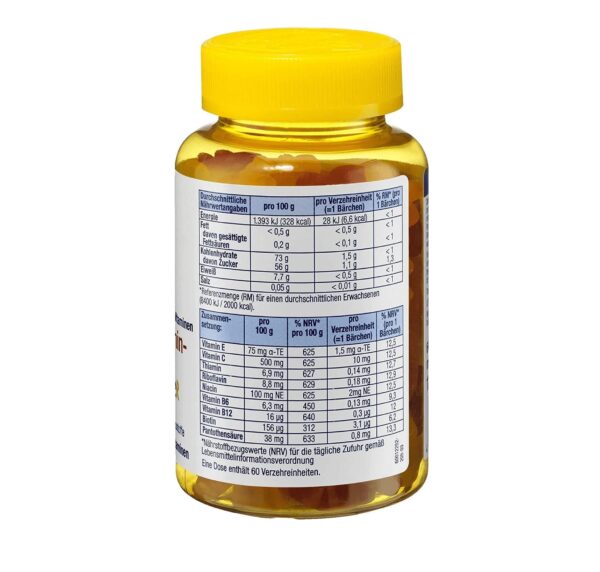 ترکیبات مولتی ویتامین میولیس کودکان