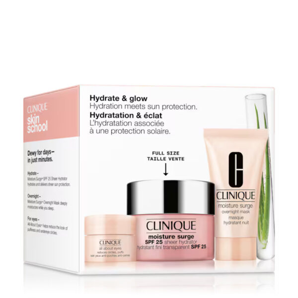 پک کلینیک Hydrate + Glow SPF Skincare Set
